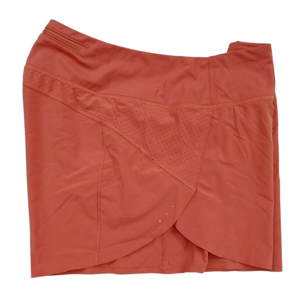 Athleta Run With It 3.5" Short Womens Medium Orange Sports Athletic Training - Picture 6 of 11